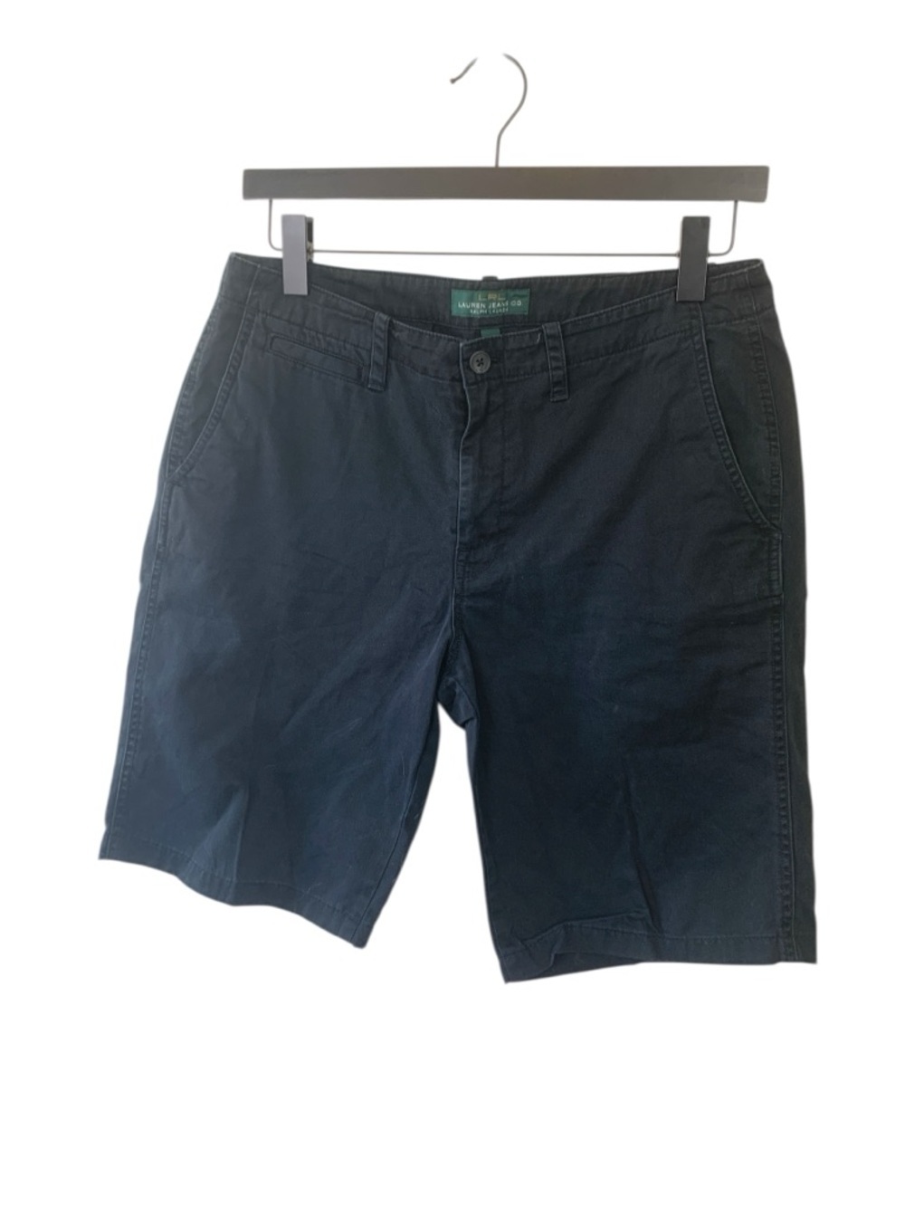 Lauren Ralph Lauren Black  Bermuda Shorts, Pockets, 100% Cotton
